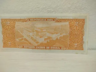 Billete 2 Cruzeiros Brasil 1956-1958