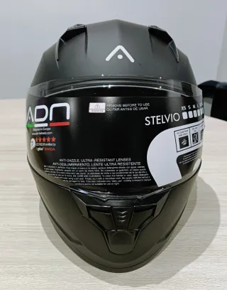 Casco Integral Moto STELVIO Negro