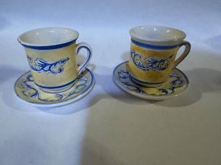 Set Le Maioliche Dixan Tazzine più Zuccheriera