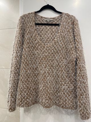 Jersey Comma beige peludo