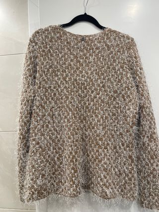 Jersey Comma beige peludo