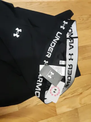 Mallas largas Under Armour negras Xlchica-Xsmujer