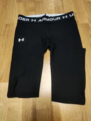 Mallas largas Under Armour negras Xlchica-Xsmujer