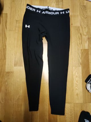 Mallas largas Under Armour negras Xlchica-Xsmujer