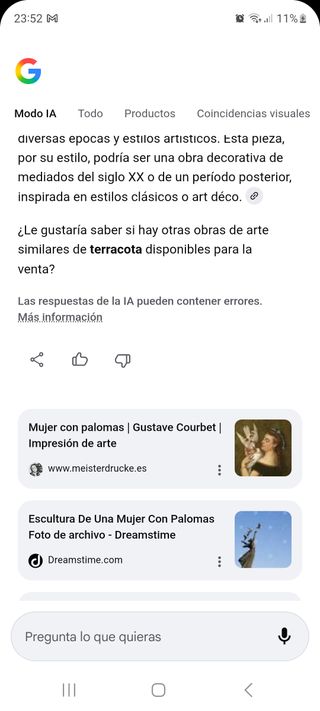 Figura terracota firmada M. Senterrich