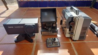 Proyector Erno Dual-8 y Hama Telescreen