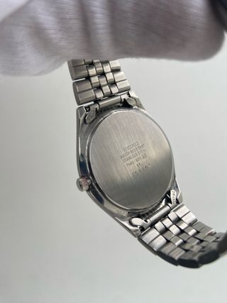 Reloj Seiko Quartz 7N43-9011 Blanco Vintage