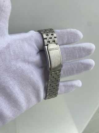 Reloj Seiko Quartz 7N43-9011 Blanco Vintage