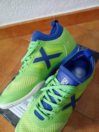 Zapatillas Munich Talla 39 Verde y Azul