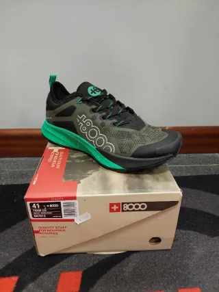 Zapatillas +8000 Tigor negro/verde talla 41