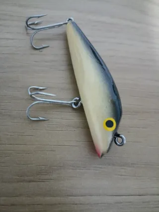 Señuelo de pesca antiguo Boone Castana