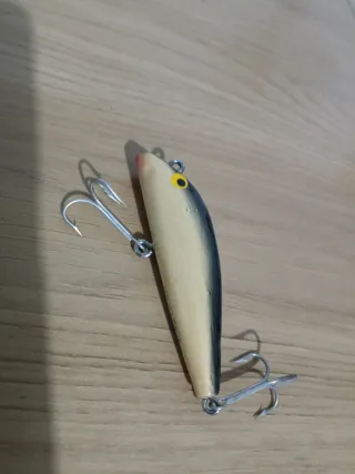 Señuelo de pesca antiguo Boone Castana