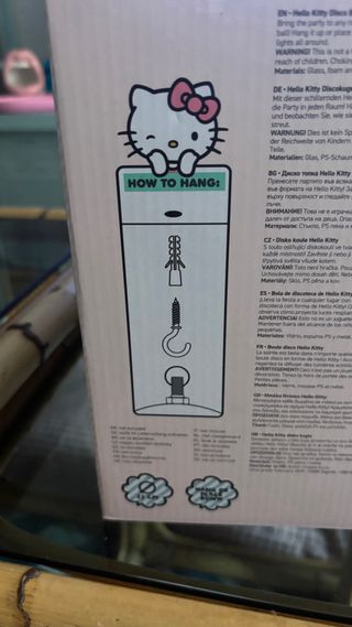 Bola Disco Hello Kitty Nueva