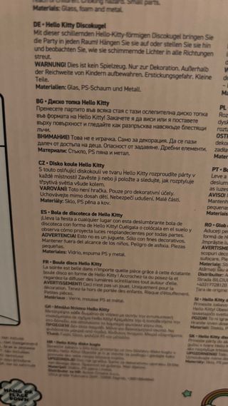 Bola Disco Hello Kitty Nueva