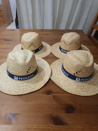 Lote 4 Sombreros Paja Peugeot