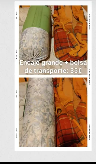 Encaje grande + bolsa transporte 35€