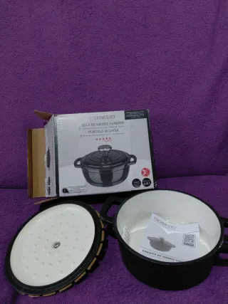Olla Hierro Fundido Ernesto 1,13 L Negra