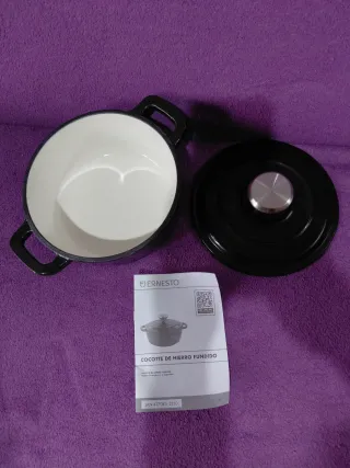 Olla Hierro Fundido Ernesto 1,13 L Negra