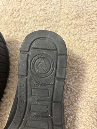 Zapatos planos negros talla 38