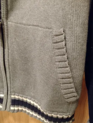 Chaqueta Lacoste de punto cremallera bolsillos