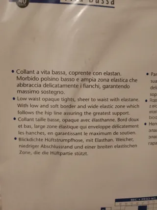 Collant Vita Bassa Sanpellegrino 4XL