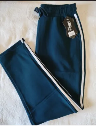 Pantaloni tuta Blue Fashion verde petrolio