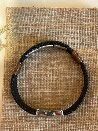 Pulsera Cuero Bandera España