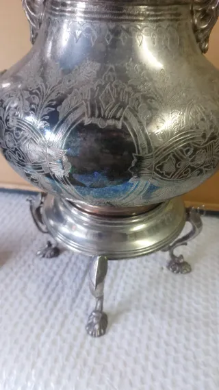 Antico samovar in argento sheffield