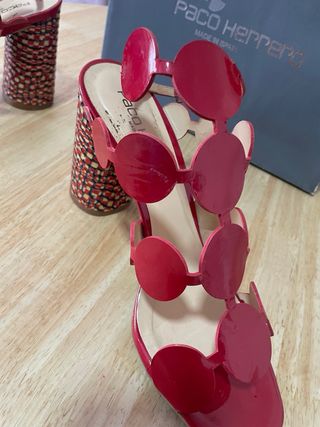 Sandalias Paco Herrero Tacon Mujer