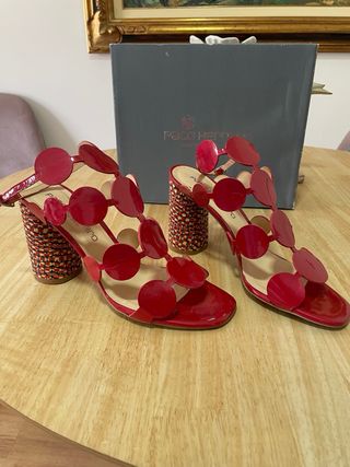 Sandalias Paco Herrero Tacon Mujer