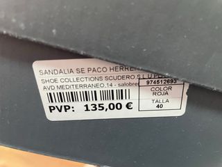 Sandalias Paco Herrero Tacon Mujer