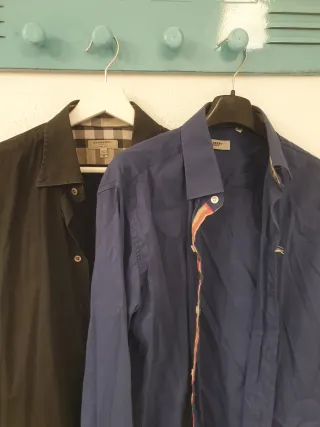 Camicie Burberry Uomo Nere e Blu