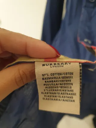 Camicie Burberry Uomo Nere e Blu