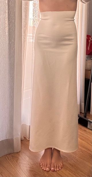 Cancán neopreno vestido recto