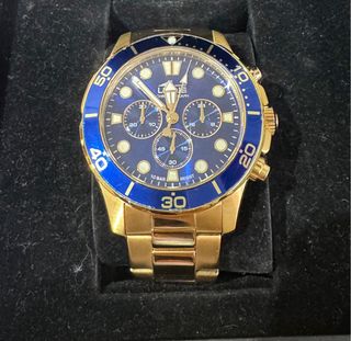 Reloj Lotus Cronógrafo Azul Dorado Caballero