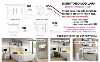 Dormitorio Matrimonio Completo LARA CUBA