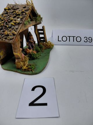 Natività in legno con statue h.15cm