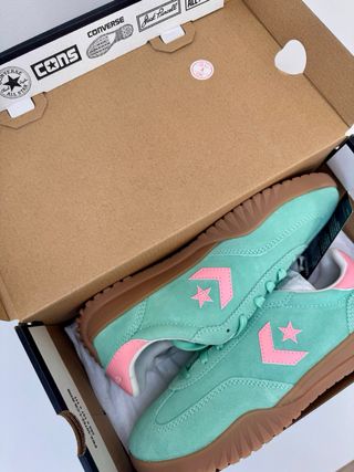 Nuevas Zapatillas Converse Turquesa y Rosa 38
