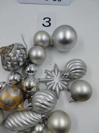 Palline decorative natalizie color argento