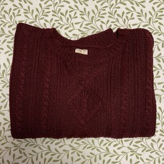 Jersey granate trenzado