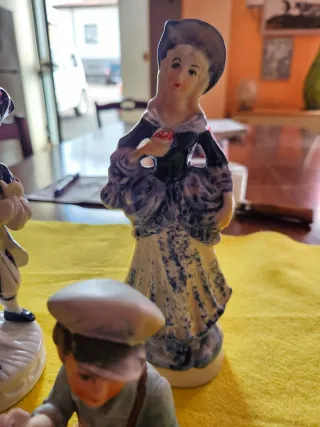 Set 3 statuette ceramica