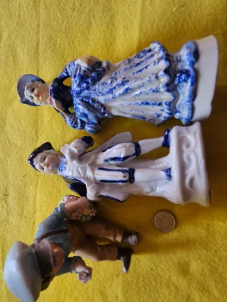 Set 3 statuette ceramica