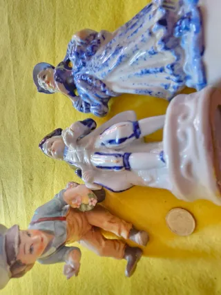 Set 3 statuette ceramica