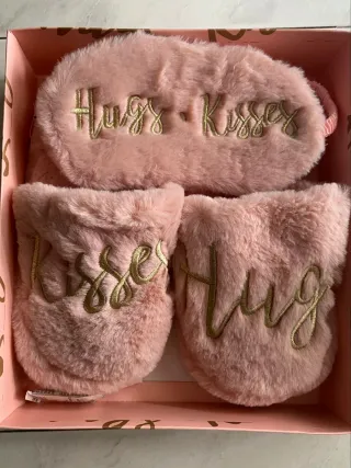 Set pantofole teddy e mascherina TU