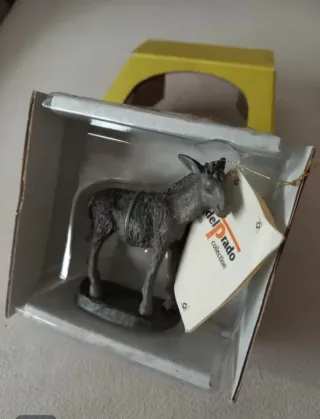 2 Statuine Presepe Del Prado Asino+asino