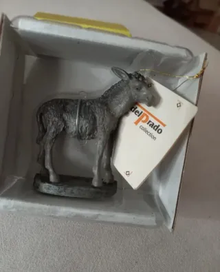 2 Statuine Presepe Del Prado Asino+asino