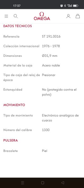 Omega Constellation Reloj de Cuarzo Dorado
