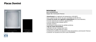 TeppanYaki PKY475N14E e Inducción PIE375N14E