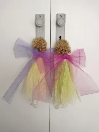 2 Muñecas de Tela Colgantes