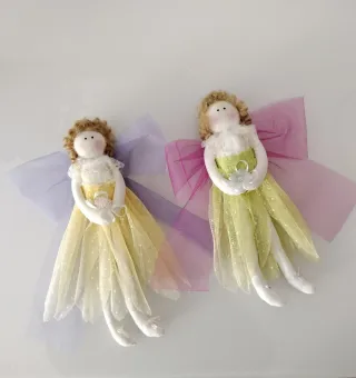 2 Muñecas de Tela Colgantes